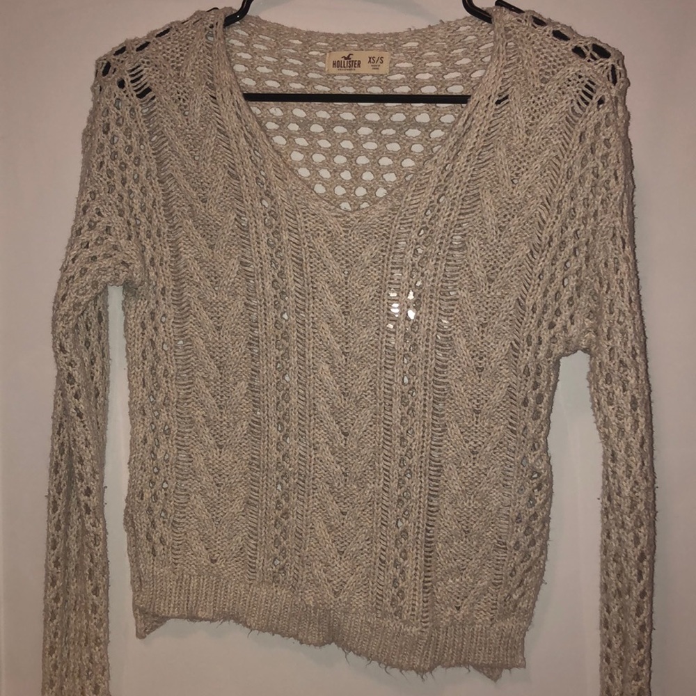 cream sweater